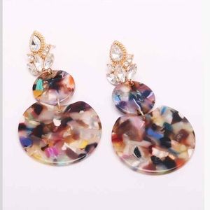 Multicolor resin Earrings (light weight)